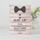 Uw service als beste man-aanvraag kaart (Staand voorkant)