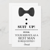 Uw service als beste man-aanvraag kaart (Voorkant / Achterkant)