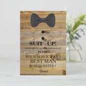 Uw service als beste man-aanvraag kaart (Staand voorkant)