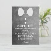 Uw service als beste man-aanvraag kaart (Staand voorkant)