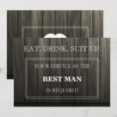 Uw service als beste man is vereist kaart (Voorkant / Achterkant)