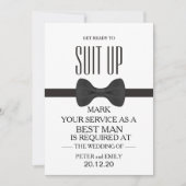 Uw service als beste man kaart (Voorkant)