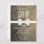 Uw service als beste man kaart (Voorkant)