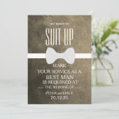 Uw service als beste man kaart (Staand voorkant)