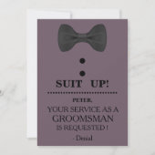 Uw service als Groomsman-aanvraag Kaart (Voorkant)