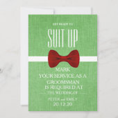 Uw service als Groomsman-voorstel Kaart (Voorkant)