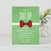 Uw service als Groomsman-voorstel Kaart (Staand voorkant)