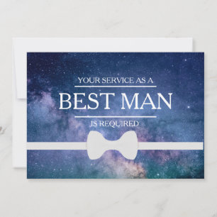 Uw service is aangevraagd als beste man-Groomsman Kaart