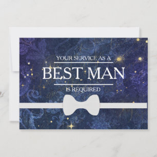 Uw service is aangevraagd als beste man-Groomsman Kaart