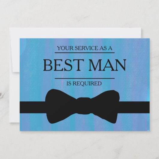 Uw service is aangevraagd als beste man-Groomsman Kaart (Voorkant)