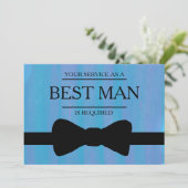 Uw service is aangevraagd als beste man-Groomsman Kaart (Staand voorkant)