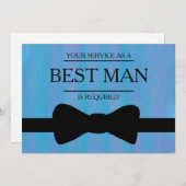 Uw service is aangevraagd als beste man-Groomsman Kaart (Voorkant / Achterkant)