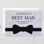Uw service is aangevraagd als beste man-Groomsman Kaart (Voorkant / Achterkant)