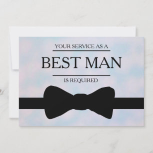 Uw service is aangevraagd als beste man-Groomsman Kaart