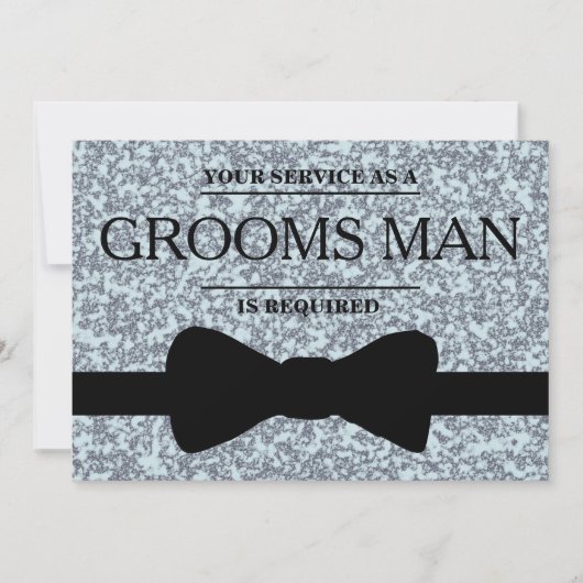 Uw service is aangevraagd als beste man-Groomsman Kaart (Voorkant)