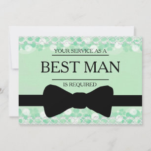 Uw service is aangevraagd als beste man-Groomsman Kaart