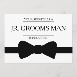 Uw service is aangevraagd als beste man-Groomsman Kaart