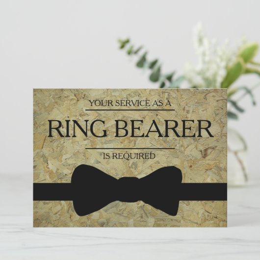 Uw service is aangevraagd als beste man-Groomsman Kaart (Staand voorkant)