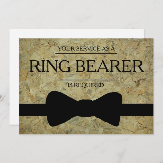 Uw service is aangevraagd als beste man-Groomsman Kaart (Voorkant / Achterkant)