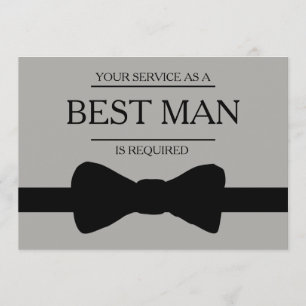 Uw service is aangevraagd als beste man-Groomsman Kaart