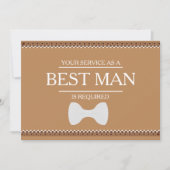 Uw service is aangevraagd als beste man-Groomsman Kaart (Voorkant)