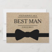 Uw service is aangevraagd als beste man-Groomsman Kaart (Voorkant)