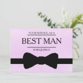Uw service is aangevraagd als beste man-Groomsman Kaart (Staand voorkant)