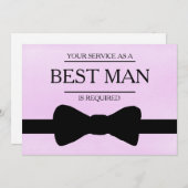 Uw service is aangevraagd als beste man-Groomsman Kaart (Voorkant / Achterkant)