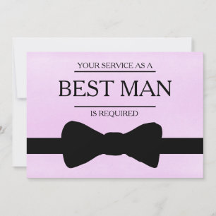 Uw service is aangevraagd als beste man-Groomsman Kaart