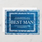 Uw service is aangevraagd als beste man-Groomsman Kaart (Voorkant / Achterkant)