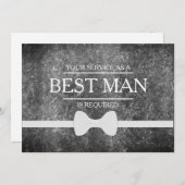 Uw service is aangevraagd als beste man-Groomsman Kaart (Voorkant / Achterkant)