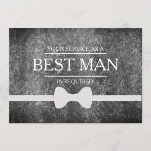 Uw service is aangevraagd als beste man-Groomsman Kaart