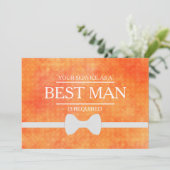 Uw service is aangevraagd als beste man-Groomsman Kaart (Staand voorkant)