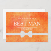 Uw service is aangevraagd als beste man-Groomsman Kaart (Voorkant / Achterkant)