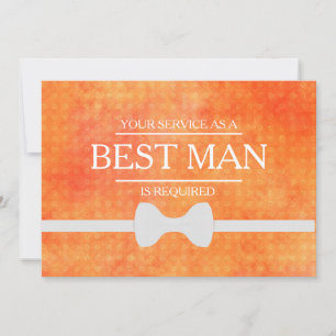 Uw service is aangevraagd als beste man-Groomsman Kaart