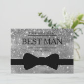 Uw service is aangevraagd als beste man-Groomsman Kaart (Staand voorkant)