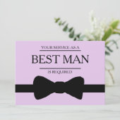Uw service is aangevraagd als beste man-Groomsman Kaart (Staand voorkant)