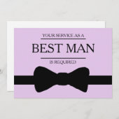 Uw service is aangevraagd als beste man-Groomsman Kaart (Voorkant / Achterkant)