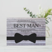 Uw service is aangevraagd als beste man-Groomsman Kaart (Staand voorkant)