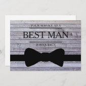 Uw service is aangevraagd als beste man-Groomsman Kaart (Voorkant / Achterkant)