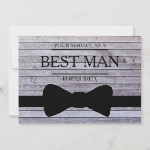 Uw service is aangevraagd als beste man-Groomsman Kaart