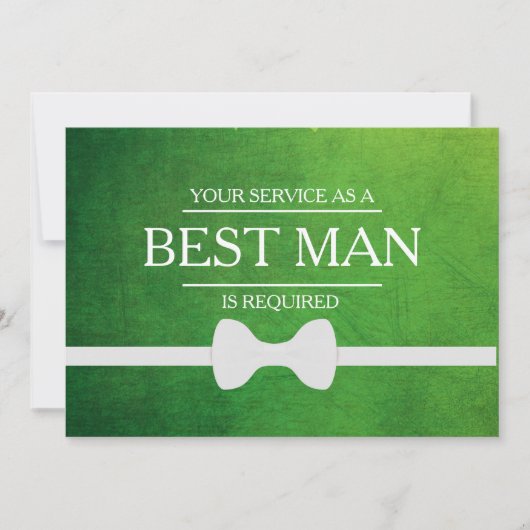 Uw service is aangevraagd als beste man-Groomsman Kaart (Voorkant)