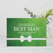 Uw service is aangevraagd als beste man-Groomsman Kaart (Staand voorkant)
