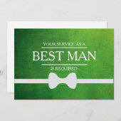 Uw service is aangevraagd als beste man-Groomsman Kaart (Voorkant / Achterkant)