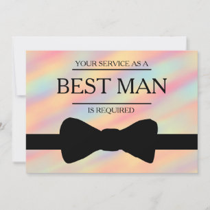 Uw service is aangevraagd als beste man-Groomsman Kaart