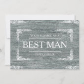 Uw service is aangevraagd als beste man-Groomsman Kaart (Voorkant)