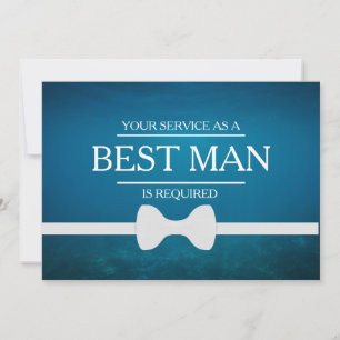 Uw service is aangevraagd als beste man-Groomsman Kaart