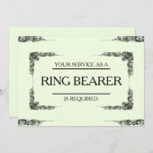 Uw service is aangevraagd als Ring Bearer Kaart (Voorkant / Achterkant)