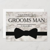 Uw service wordt aangevraagd als Bestman Marble Ba Kaart (Voorkant / Achterkant)