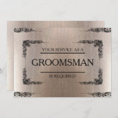 Uw service wordt aangevraagd als Groomsman Blur Kaart (Voorkant / Achterkant)